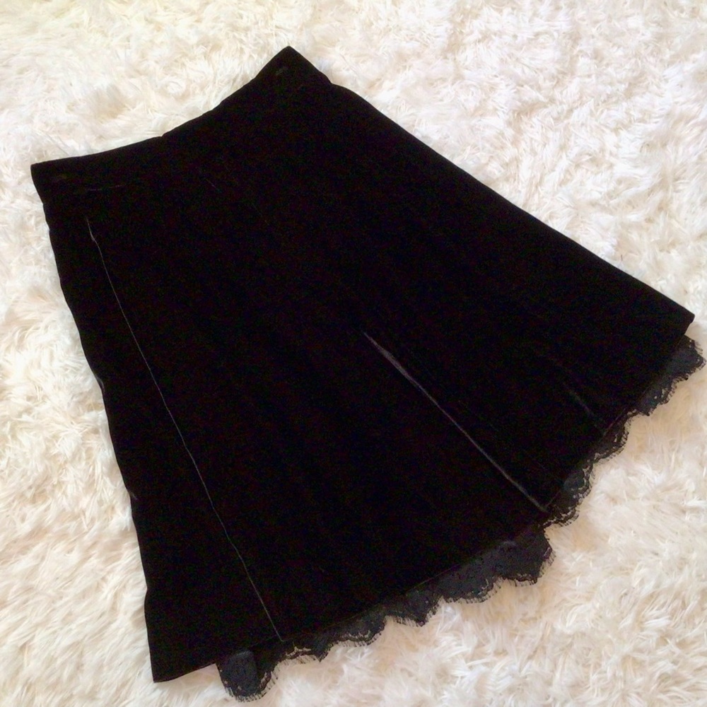Dolce & Gabbana 40 Velvet Silk Lace Italy D&G Witchy Fancy Christmas S Sm Flaw * - Picture 3 of 9